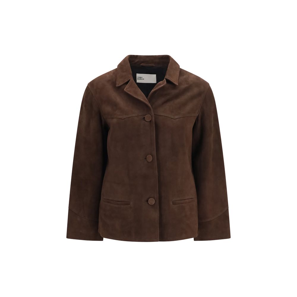 Tory Burch Brown Goatskin Jacket